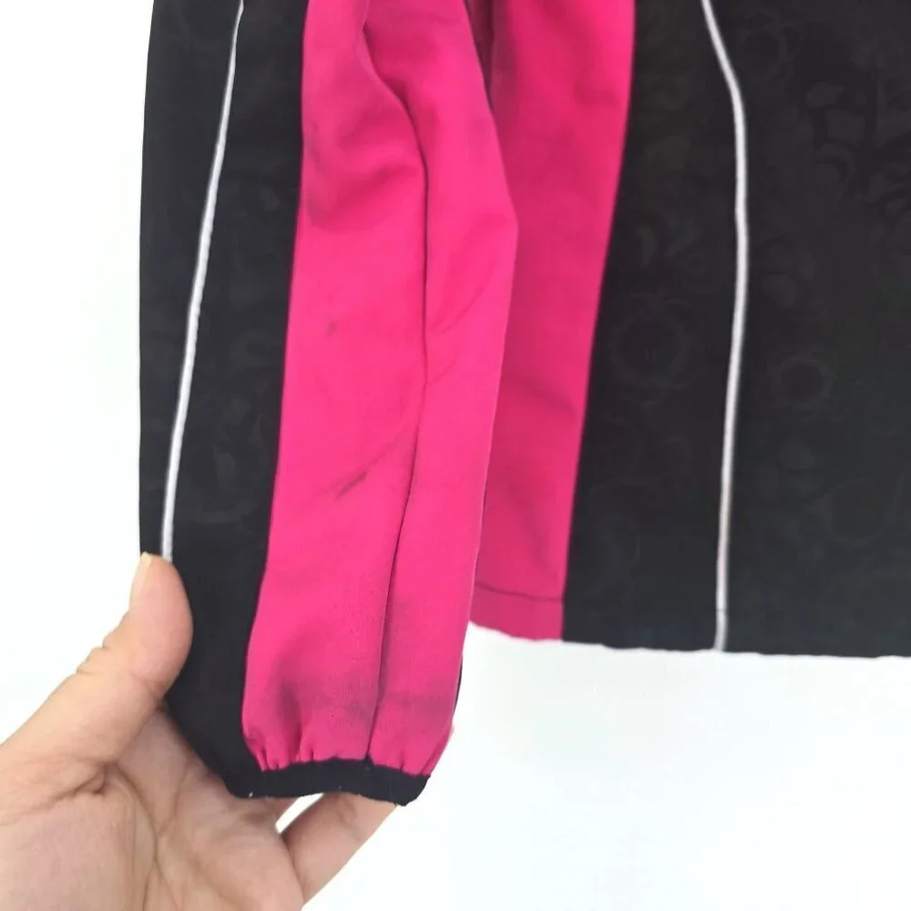 Snozu Black Pink Water Repellant Snow Coat Sherpa Lined